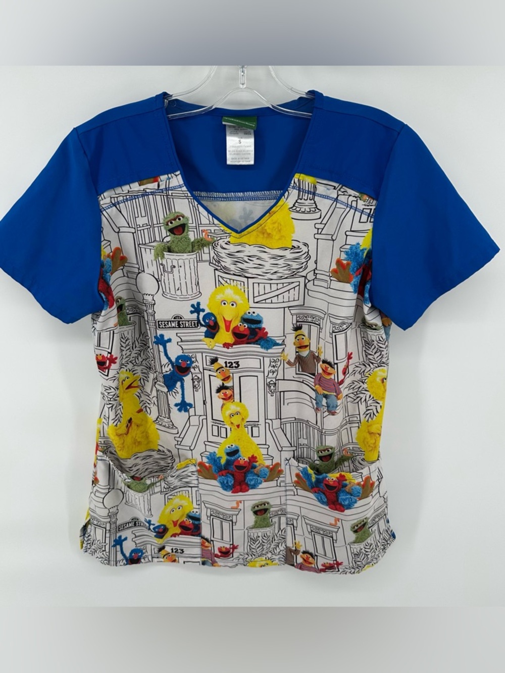 Sesame Street Scrubs nurse doctor dental assistant kidcore kids size small